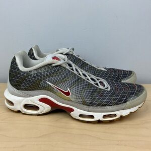 Nike Men’s Size 14.0 Air Max Plus TN OG Wave Grid Gray Athletic Running Shoes